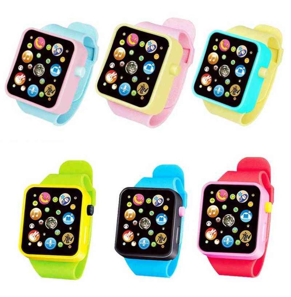6 Colors Plastic Digital Watch for Kids Boys Girls High quality Toddler Smart Watch for Dropshipping Toy Watch G1224