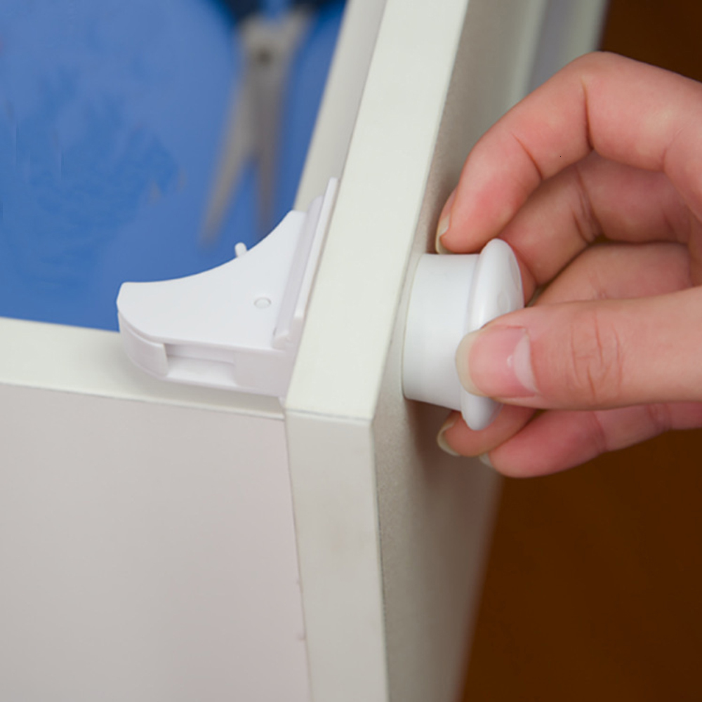 Baby Locks es# Baby Safety Lock Invisible Lock Kids Security Drawer Cabinet Door Magnetic Child Safety Lock Limiter Children Protection 230404