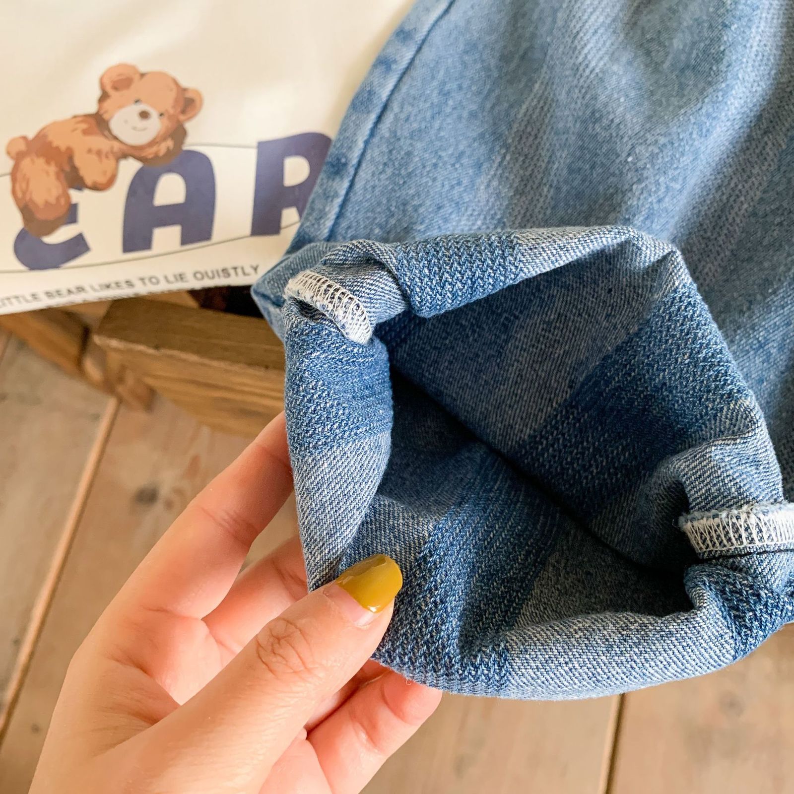 Jeans Spring girls boys casual jeans baby pants children denim Trousers 230406