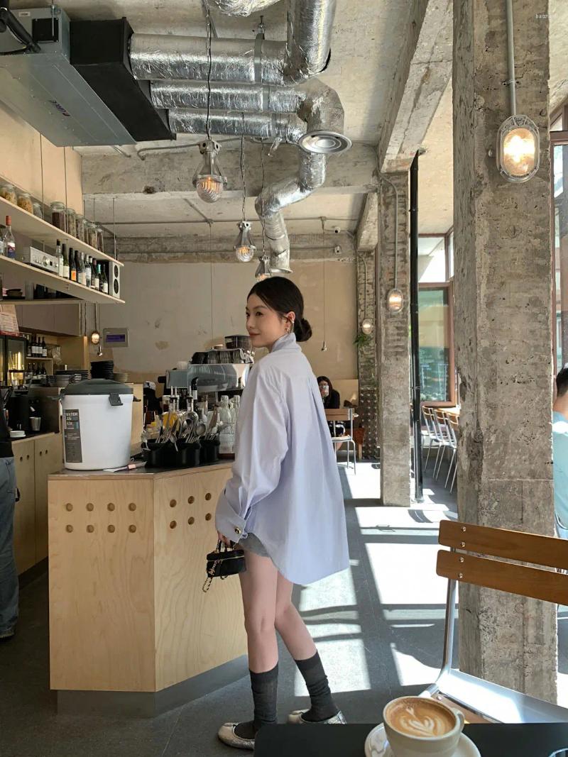 Women's Blouses Long-sleeved Shirt Chemise Femme Blouse Loose Fit Shirts For Women Blusas Mujer De Moda 2023 Verano Elegantes