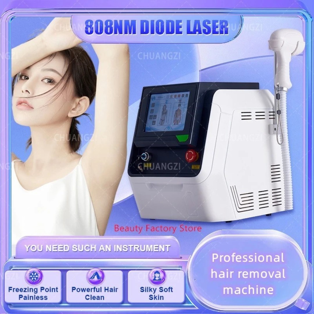 NEW 808nm Diode Laser 3 Wavelength 755nm 808nm 1064nm Diode Laser Salon Painless Hair Removal Machine
NEW 808nm Diode Laser 3 Wavelength 755nm 808nm 1064nm Diode Laser Salon Painless Hair Removal Machine