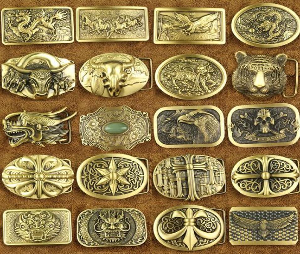 Brand copper belts buckle waist copper buckles designer belts buckle men women belts buckle mix 40 styles