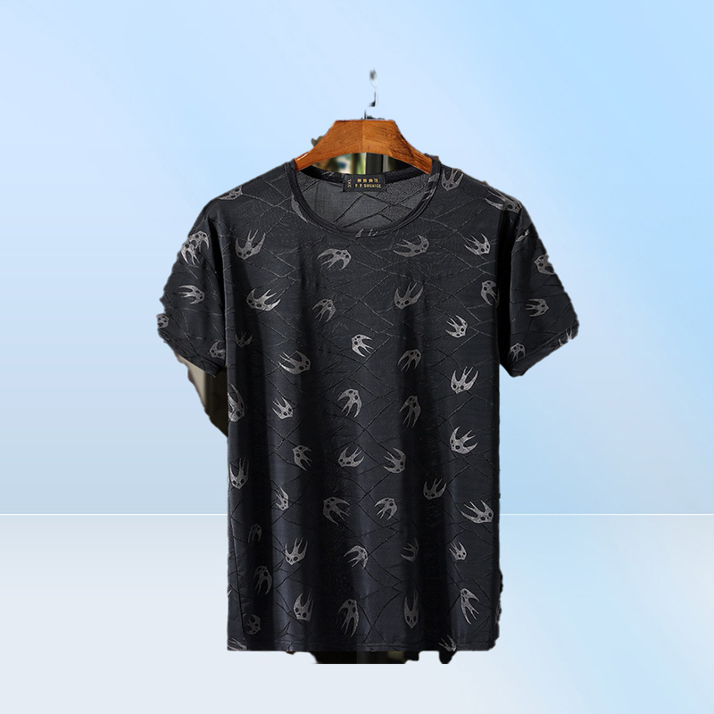 Summer Mens Big Size Brand Clothing Tshirt Fat Loose Print Tshirt LongSleeve Tee Shirt Large Size Men 7XL 6XL 5XL 10XL 160kg2306365