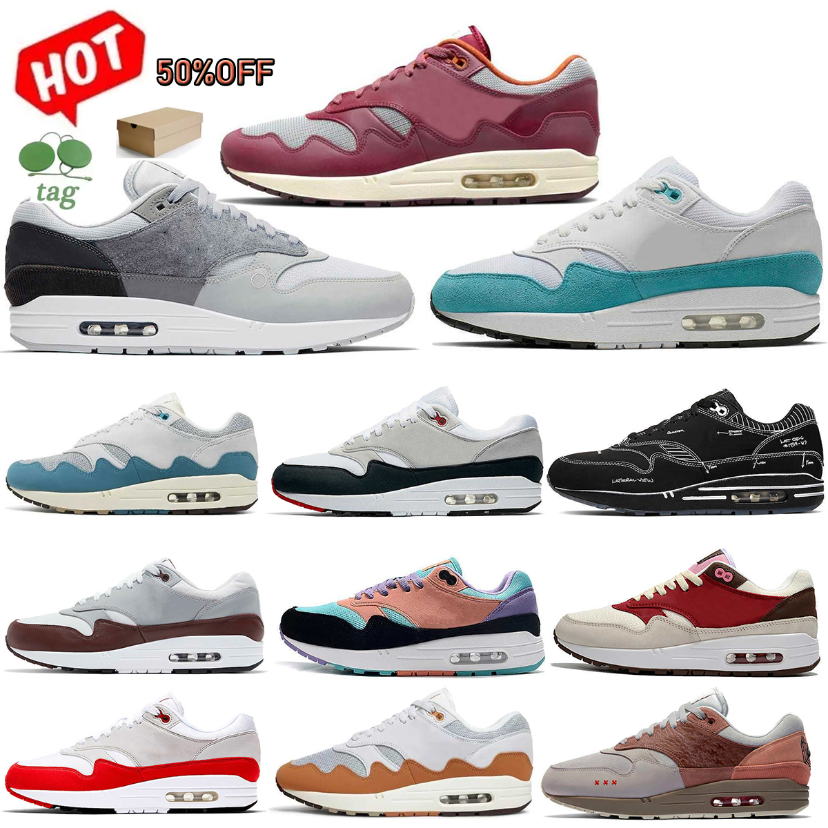 Patta 1 Waves Mens Women Running Shoe Trainer Airmaxs Max 1 87 Sean Wotherspoon Aqua Sean Cave Stone Saturn Gold Elephant Aqua Monarch Crepe amsterdam shoes 36-46, 14
Patta 1 Waves Mens Women Running Shoe Trainer Airmaxs Max 1 87 Sean Wotherspoon Aqua Sean Cave Stone Saturn Gold Elephant Aqua Monarch Crepe amsterdam shoes 36-46, 14