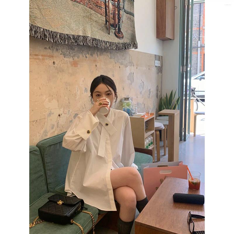 Women's Blouses Long-sleeved Shirt Chemise Femme Blouse Loose Fit Shirts For Women Blusas Mujer De Moda 2023 Verano Elegantes