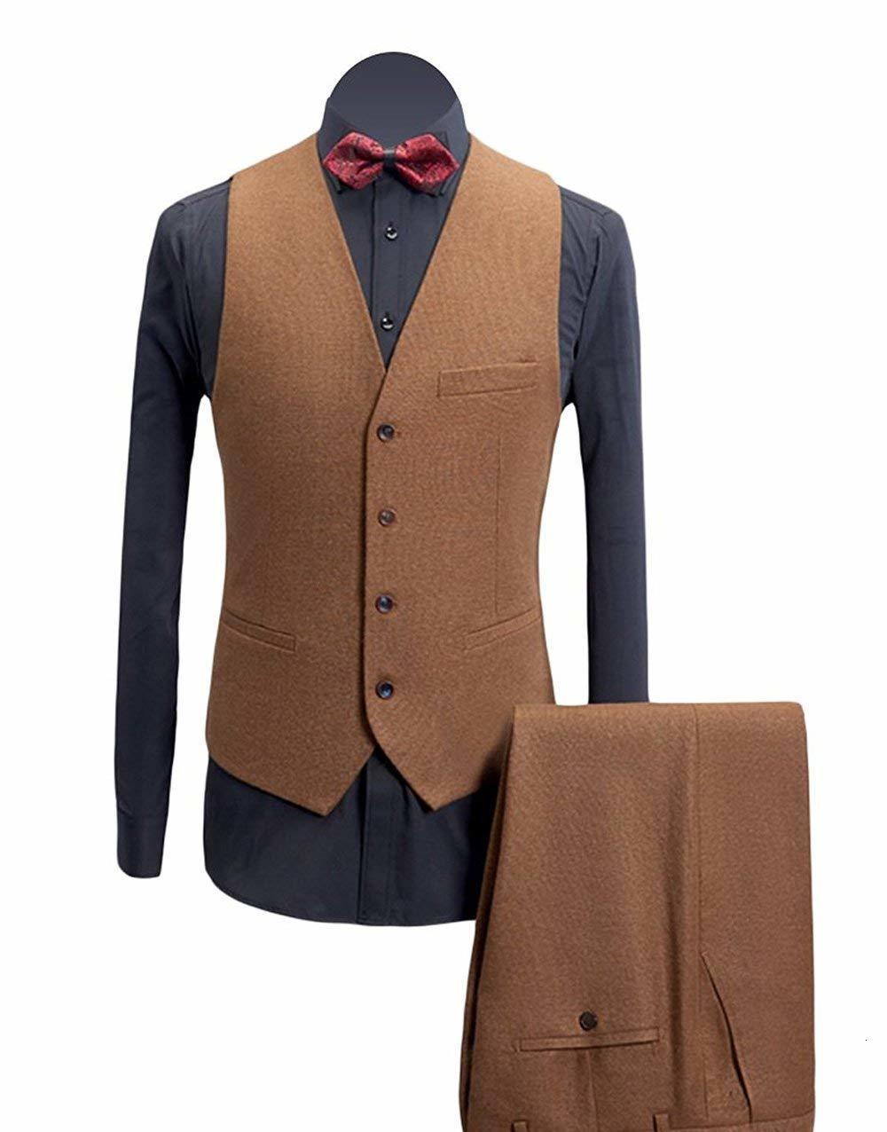 Men's Suits Blazers Customized Slim Fit Wedding Ball Men's Set 3-piece JacketPantsTank Top Groom Tuxedos Blazer Set 230406