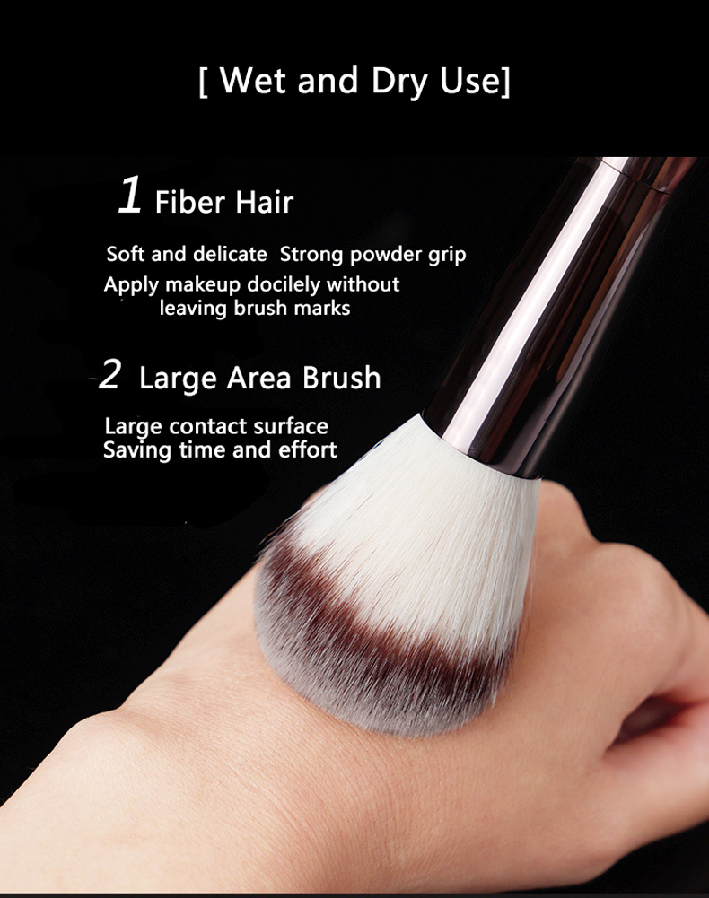 Hourgla Makeup Brushes Sculpting Loose Powder Foundation Blush Contour Eyelash Shadow Concealer EyeLiner Metal Handle Brush