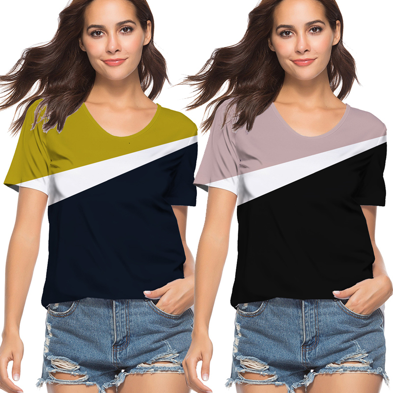 Men's Tracksuits Summer Printed Patchwork Casual Men's Tees/Shorts/Suit Short Sleeve T-Shirt Couple Sportswear Two Piece Set Casual Tracksui