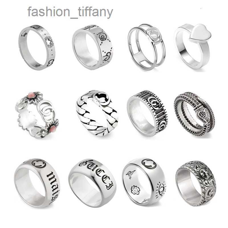 Classic Designer Branded Band Rings For Men Women Luxury Jewelry Top Quality Letters Birds 925 Silver Fashion Ring