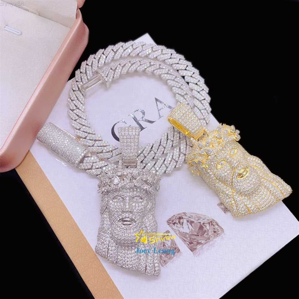 Gra Certificate Baguette Moissanite Jewelry 925 Silver Hip Hop Iced Out Jesus Custom Necklace Pendant
Gra Certificate Baguette Moissanite Jewelry 925 Silver Hip Hop Iced Out Jesus Custom Necklace Pendant