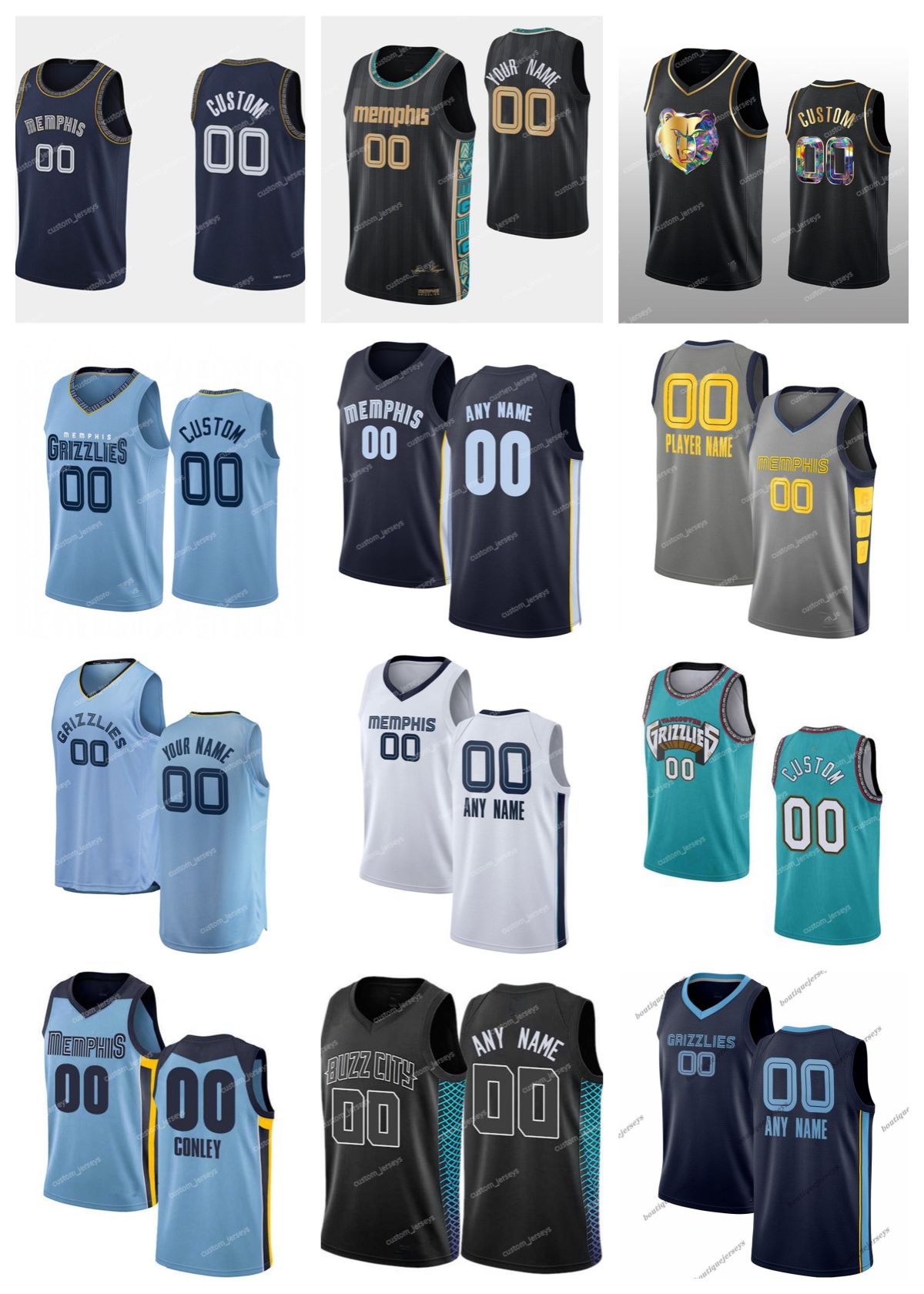 Custom Memphis''Grizzlies''Men Jersey Women Youth #00 Any Name Any Number 75th 2023 Edition''NBA''Basketball Jerseys, #6
Custom Memphis''Grizzlies''Men Jersey Women Youth #00 Any Name Any Number 75th 2023 Edition''NBA''Basketball Jerseys, #6