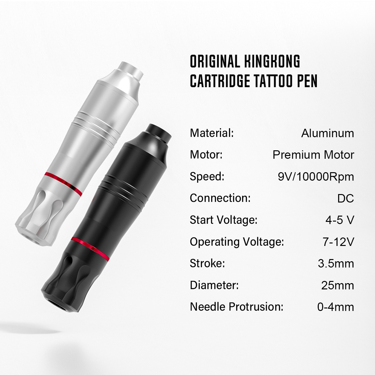 Mini Tattoo Machine with Power Mini Rotary Professional Tattoo Pen for Beginner wiht Foot Pedal Cartridge Needle Practise