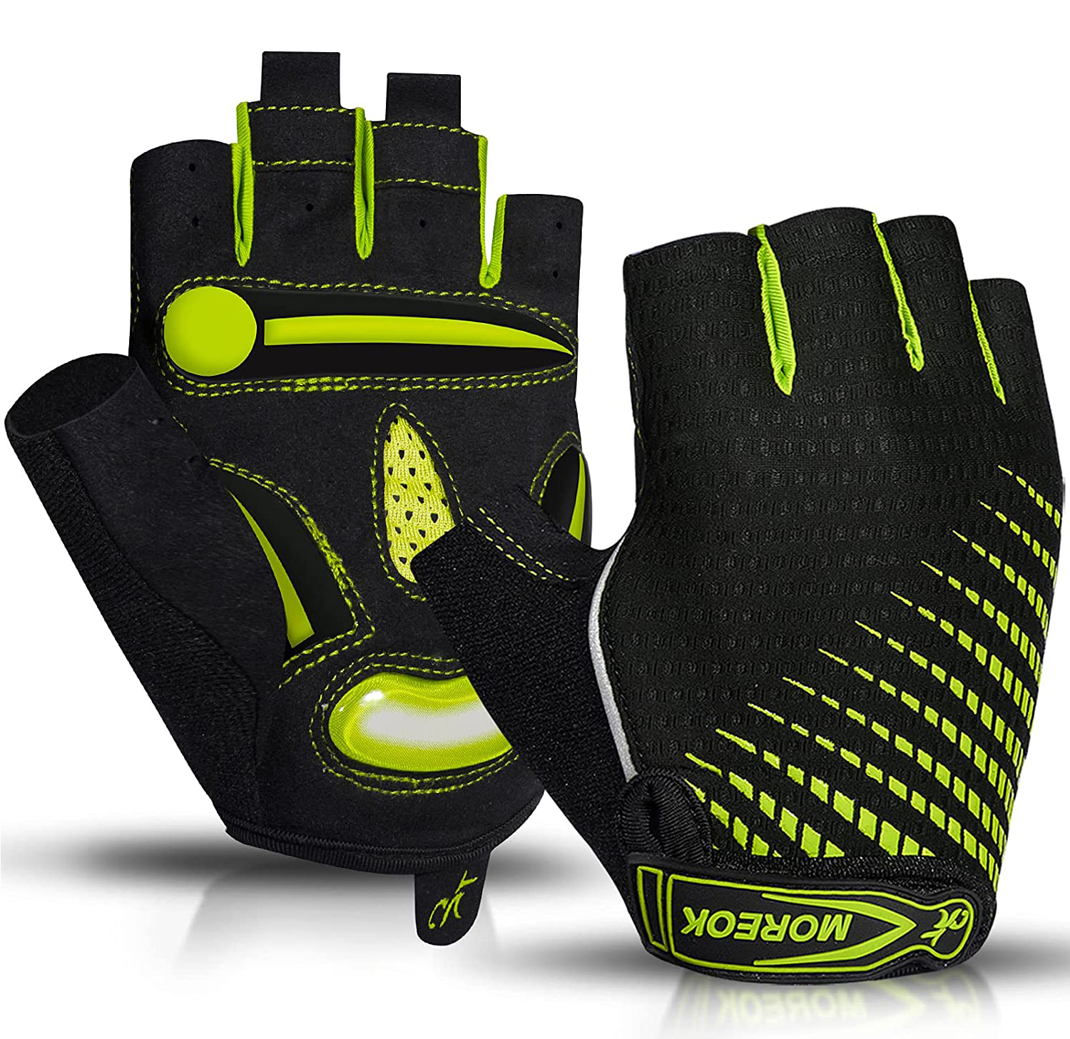Cycling Gloves Protective Gear Half Finger Bike Gloves 5MM Liquid Gel Pads Bicycle Gloves Shock-Absorbing Mountain Bike Gloves, Yellow
Cycling Gloves Protective Gear Half Finger Bike Gloves 5MM Liquid Gel Pads Bicycle Gloves Shock-Absorbing Mountain Bike Gloves, Yellow