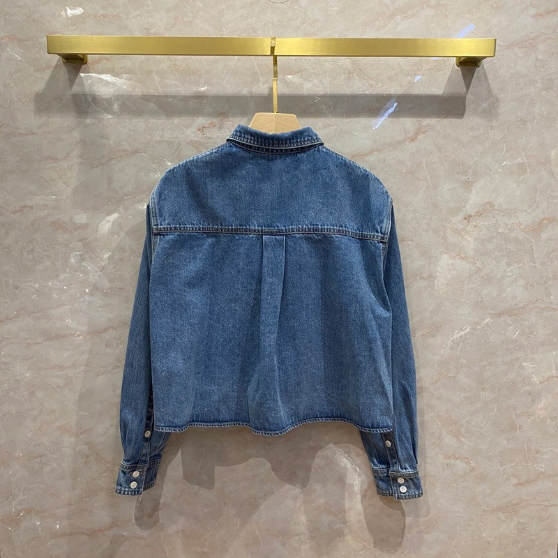 Women's Blouses Shirts Single Breasted Spring Shirt Women Tops Vintage Jeans Blouse Mini Short Denim Female Autumn Clothes Ladies blusas mujer 23