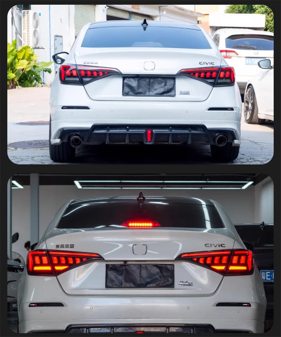 Car Tail Lights For Honda CIVIC 11th Tail light 20 22-2023 Matrix Styling LED Running Lights Sequential Signal Taillight