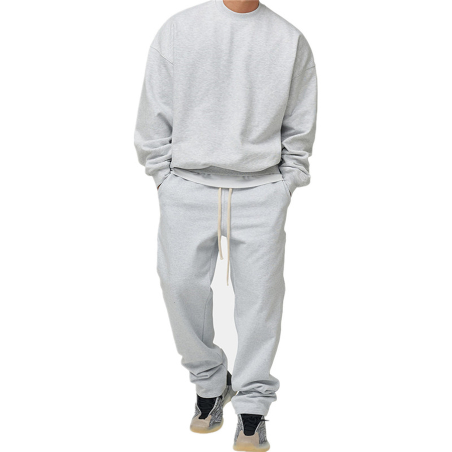 Men's Tracksuits Cotton Track Sportswear Men's Track Wear Autumn and Winter Men's Hoodie Zipper Double Jogger 3XL 230406