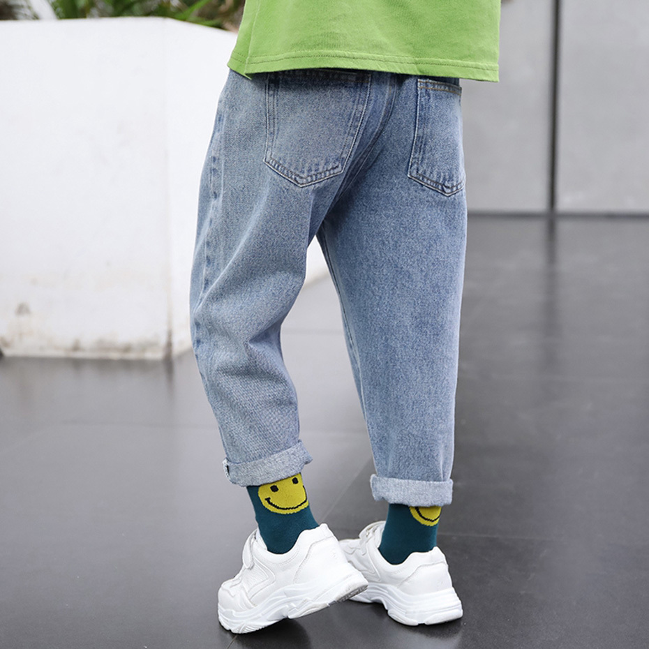 Jeans Preschool Jeans Girls Solid Jeans Girls Casual Style Children's Jeans Spring and Autumn Children's Clothing 230406