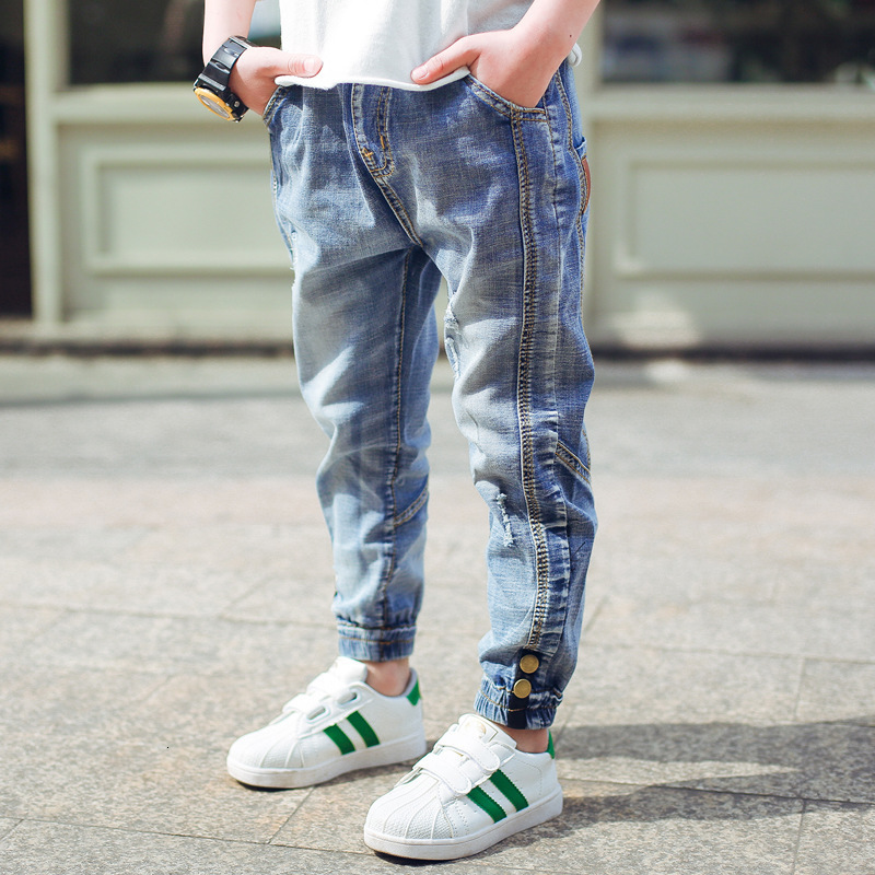 Jeans Children's Jeans Fashion Spring Autumn Boys' Jeans Children's Clothing 4 6 7 8 9 10 12 13 Year Old Baby Boys' Casual Jeans T