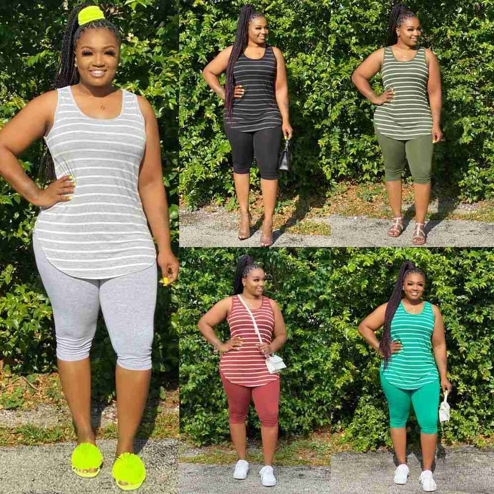 Designer 2023 women fashion tracksuits striped vest two piece Pant Set is listing Recommend XL-5XL, Green
Designer 2023 women fashion tracksuits striped vest two piece Pant Set is listing Recommend XL-5XL, Green