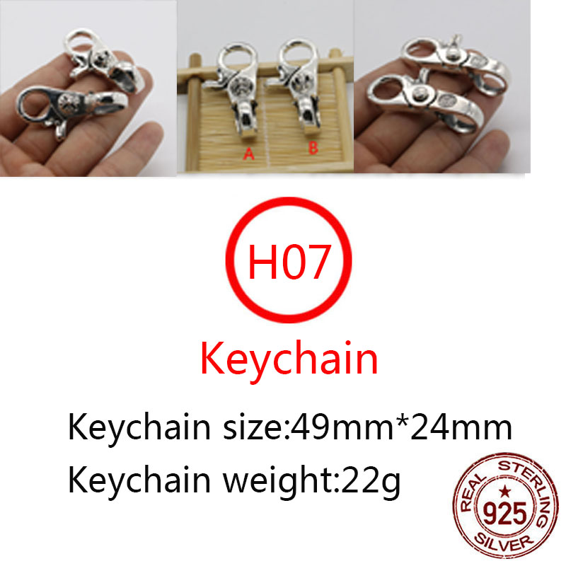 H07 S925 Sterling Silver Keychain Fashion Car Keychain Bag Buckle Cross Flower Letter Pendant Versatile Personalized Punk Hip Hop Jewelry Style Gift for Lovers
H07 S925 Sterling Silver Keychain Fashion Car Keychain Bag Buckle Cross Flower Letter Pendant Versatile Personalized Punk Hip Hop Jewelry Style Gift for Lovers