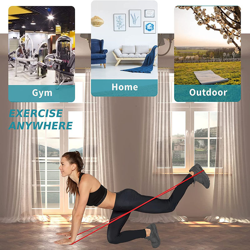 Resistance Bands Gym Equipment Elastic Fitness Sport Exercise At Home Bodybuilding Rubber Leagues Portable Body Building 230406
