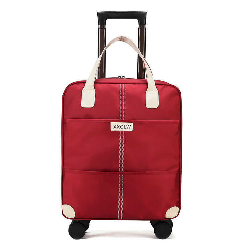 2022 New Rod Luggage Bag Large Capacity Travel Bag Women's and Men's Lightweight Luggage Bag Portable Storage Bag Universal Wheel