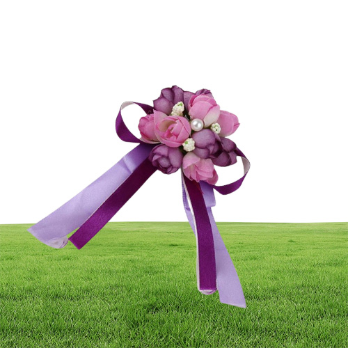 New Men Brooch Artificial Silk Flower with Pearl Design Wedding Prom Corsages and Boutonnieres Suit Accessories G5152140886