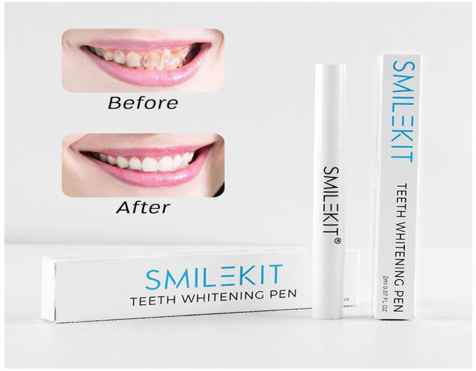 Teeth Whitening Pen Brighten Teeth 2ml Tooth Whiten Gel Home Bleaching Dental Kit