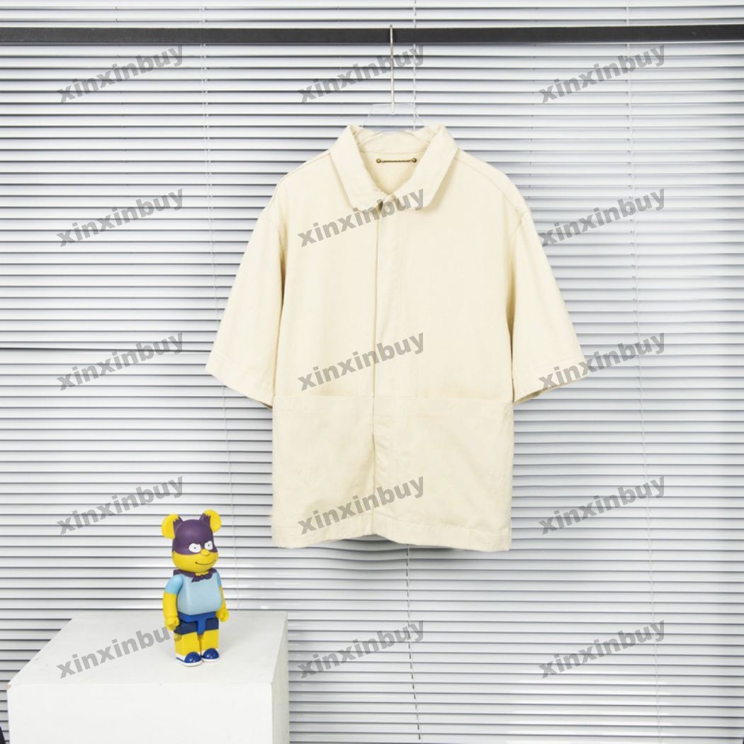 xinxinbuy Men designer Tee t shirt 23ss Paris Emboss letter Denim shirt Milan short sleeve cotton women Black White blue apricot M-3XL, 01
xinxinbuy Men designer Tee t shirt 23ss Paris Emboss letter Denim shirt Milan short sleeve cotton women Black White blue apricot M-3XL, 01
