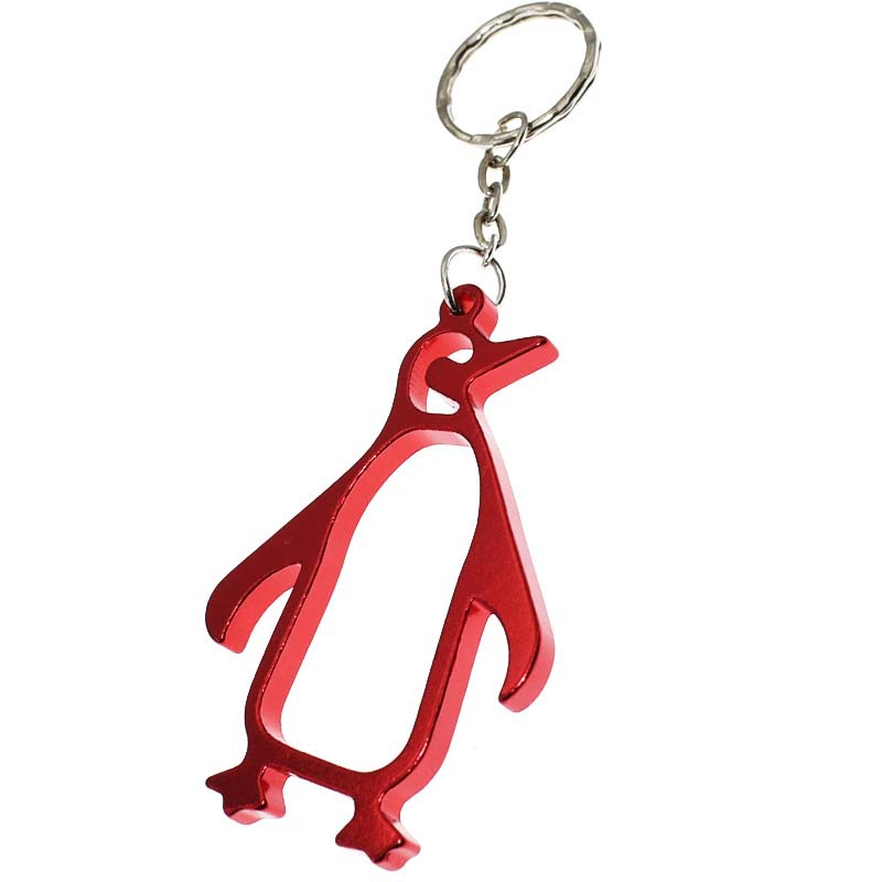 Creative penguins beer bottle opener Aluminum alloy animal bottle opener with key chain Lovely portable bottle opener dh955