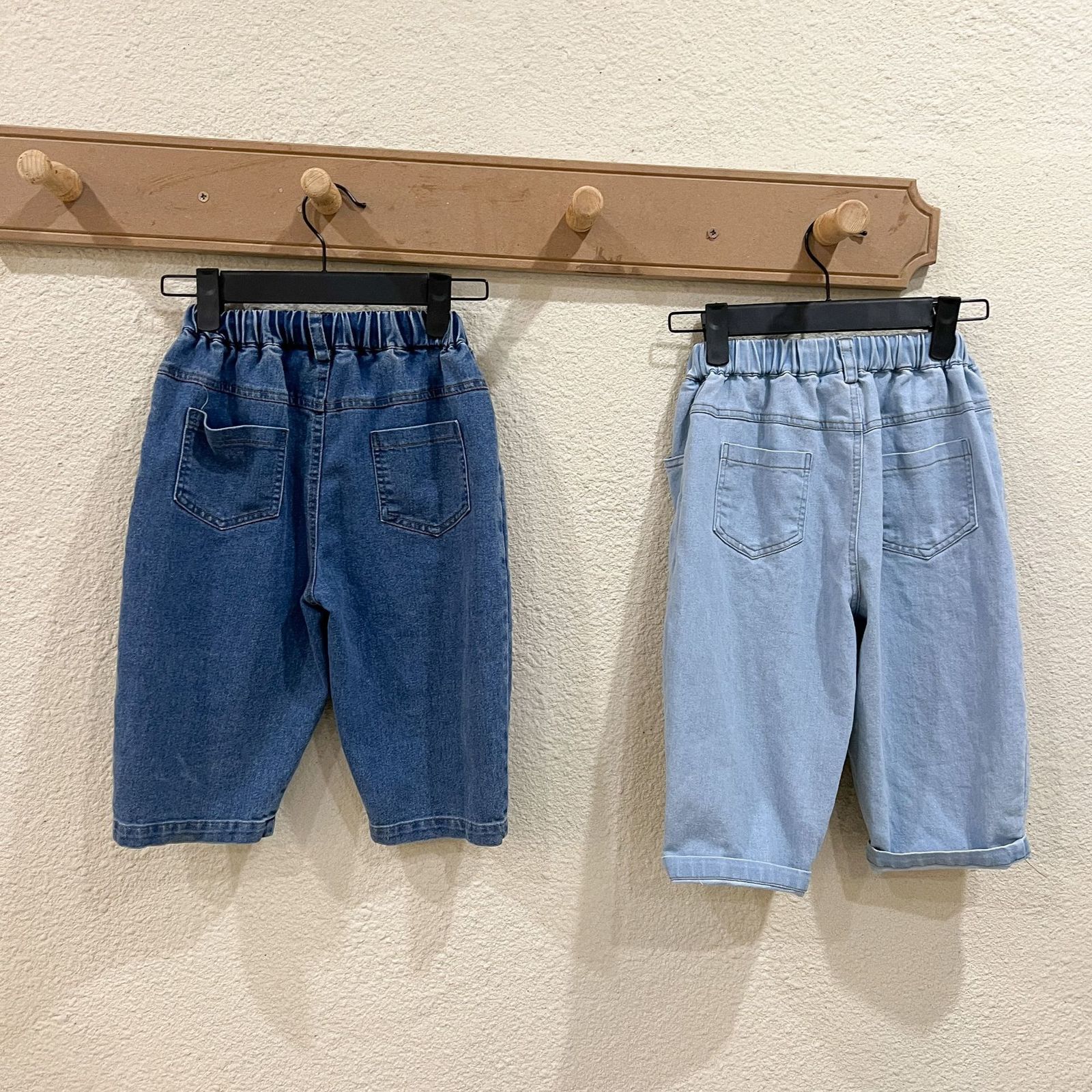 Jeans Casual Loose Korean Style Solid Spring Children Color Kids Denim Trousers Toddler Jeans 230406