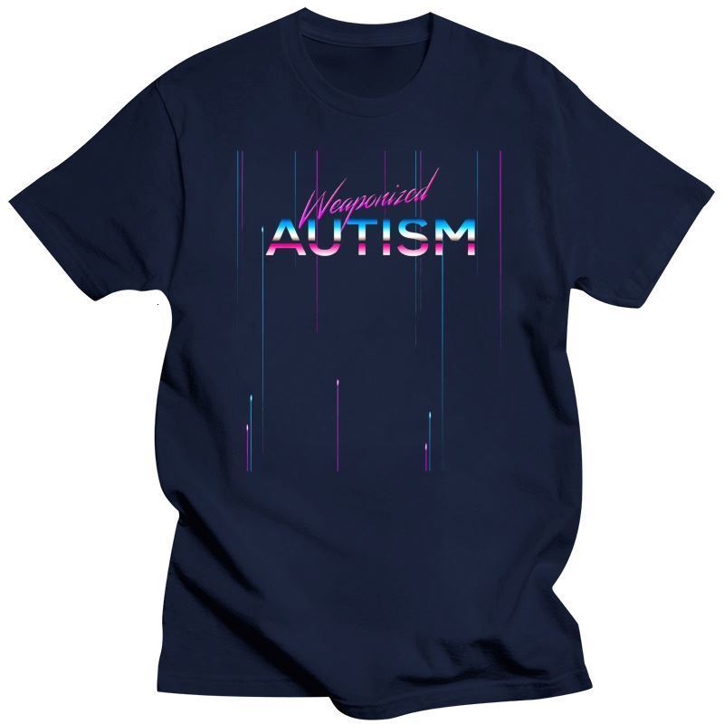 Mens TShirts Weaponized Autism Shirt Disco Style Funny 80S Aesthetic Gift 230406