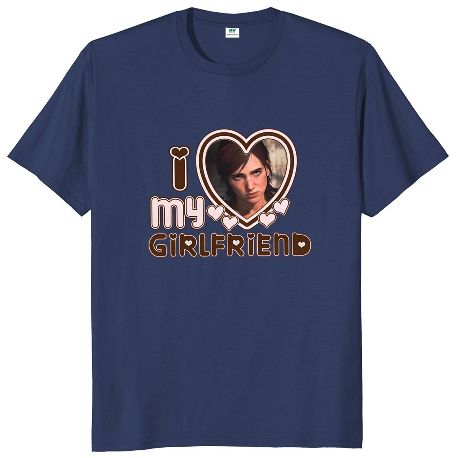 Mens TShirts I Love Ellie Williams T Shirt Game And Drama Fans Art Gift Short Sleeve Casual 100% Cotton Oneck Soft Tshirts EU Size 230406