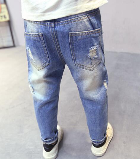 Jeans Boys' Jeans Loose Relaxed Spring Boys' Pants Children's Fashion Jeans Children's Clothing 4-14 Year Old Boys' Denim Sho