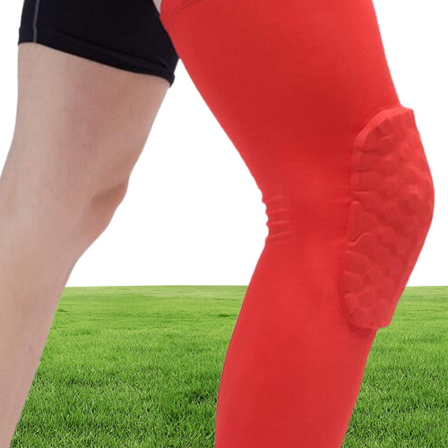Honeycomb Sports Safety Tapes Volleyball Basketball Knee Pad Compression Socks Wraps Brace Protection Fashion Accessories Single p