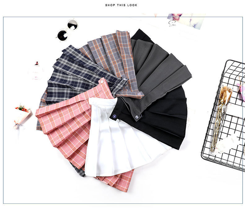 Skirts Super SchoolSkirt Plaid Pleated Skateboard Women's Spring Summer High Waist Sprint Skateboard Autumn Academy Yellow A-character Skateboard