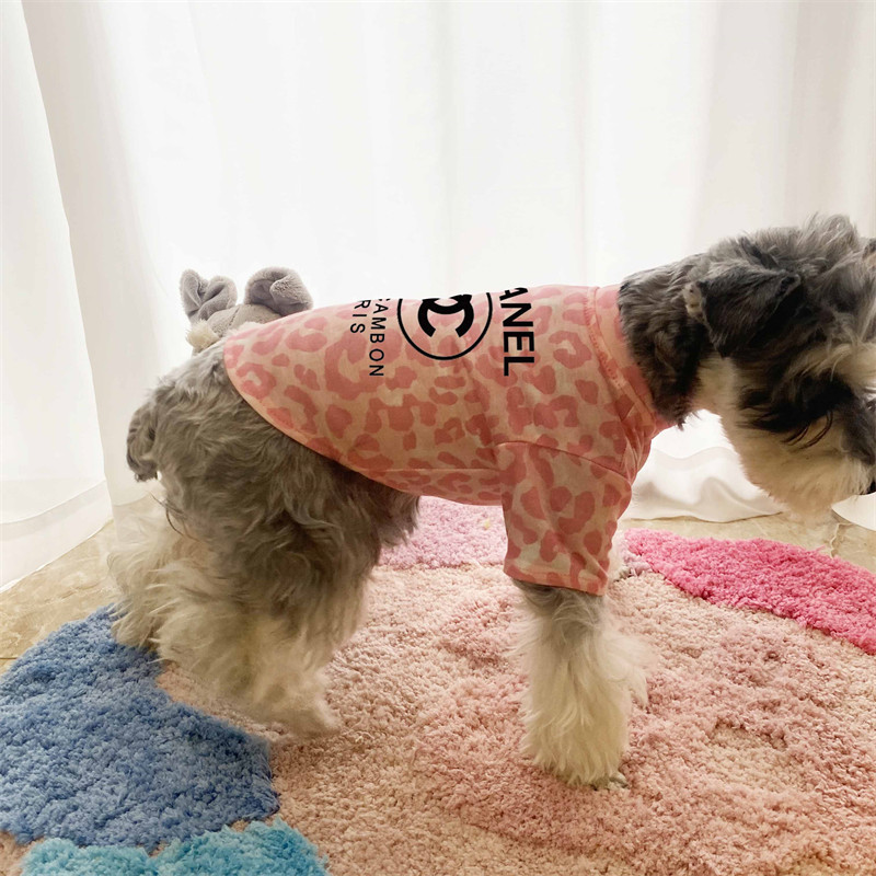 Designer Dogs Clothes Brand Apparel with Classic Letters Summer Soft and Breathable Dog Cotton Pet T-shirt for Small Doggy Schnauze Poodle White XXL A