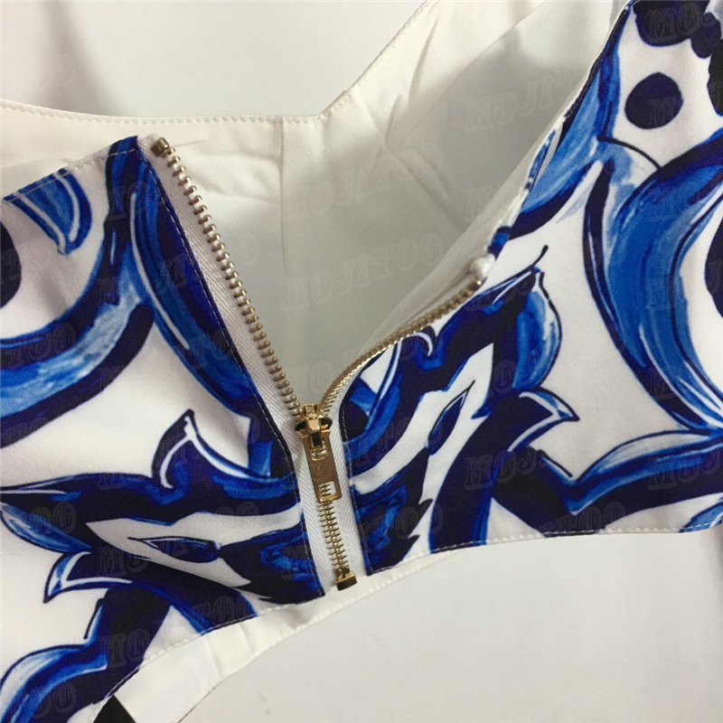 Vintage Print Sling Vest Dress Sets For Women Fashion Sexy Tank Top High Waist Skirts Party Wedding