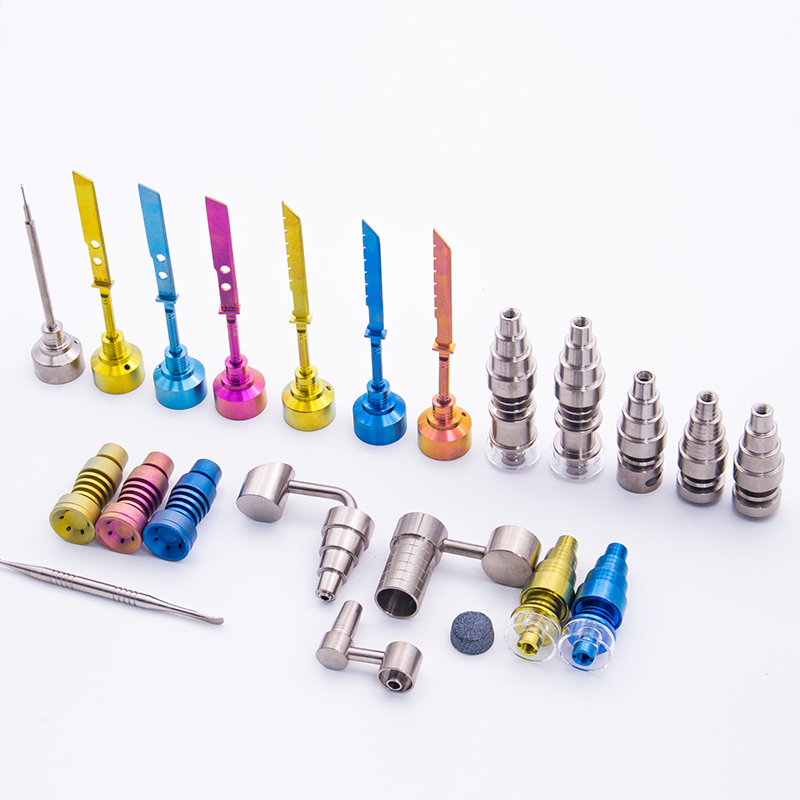 Vaping_Dream CSYC Smoking Pipe Glass Water Bong Tool Titanium Nail Carb Cap 10mm/14mm/19mm Male Female Dabber Tool