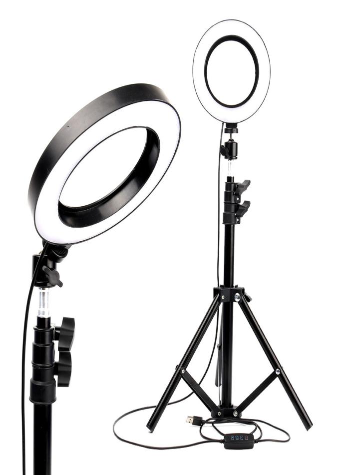 Indoor Lighting LED Ring Light Po Studio Camera Pography Dimmable Video lamp for Makeup Selfie with Tripod Phone Holder