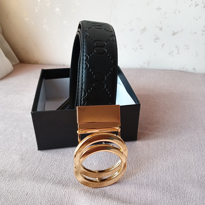 Designer belt fashion buckle genuine leather belt Width 38mm 10 Styles crios Highly Quality with Box designer men women mens belts Birthday gift