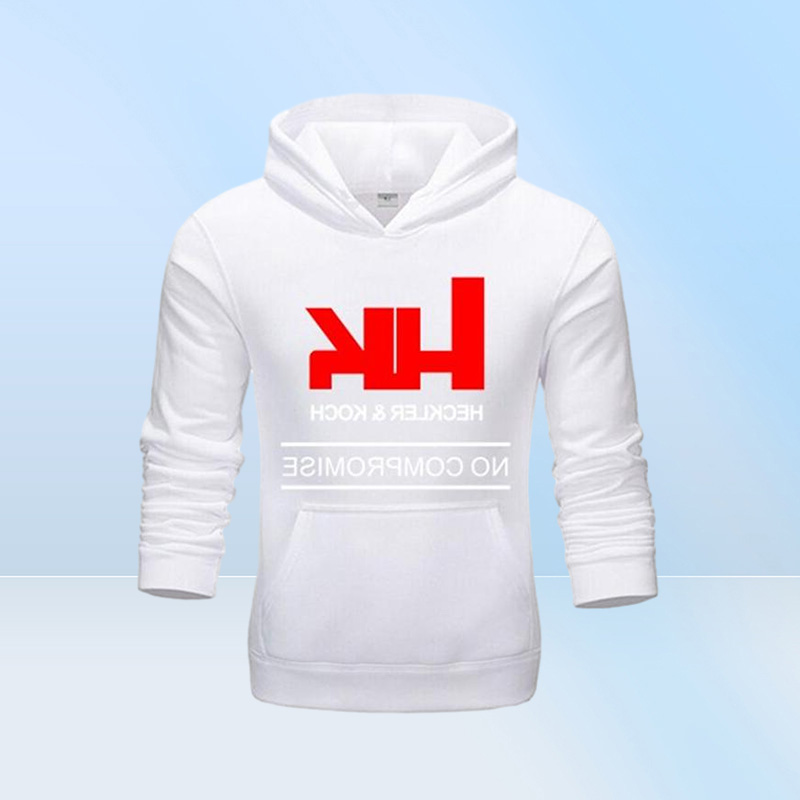 Fshion Men039s Hoodie HK Heckler Koch Firearms No Compromise Man PreCotton Hoodies Color Men Jacket Neck Sweatshirts