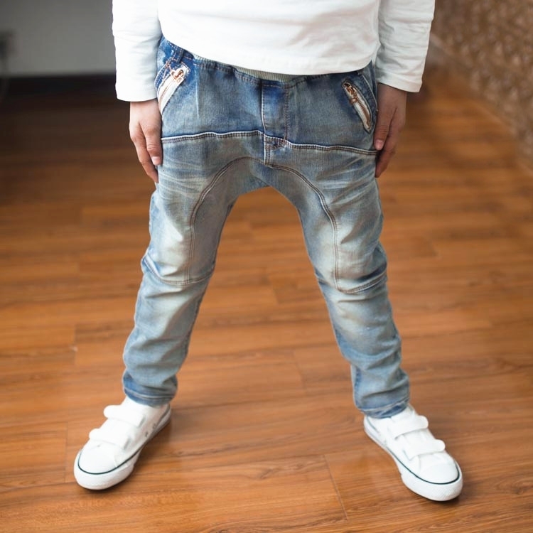 Jeans Boys' Pants Automatic Children's Clothing Big Boys' Jeans Doll Cotton Trauss Baby Children Harem Rupas Baby Menina Legs 230406