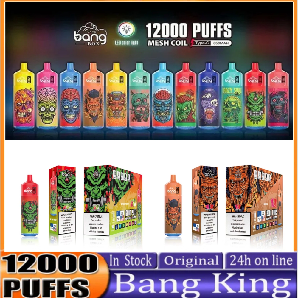 Original bang box 12000 bang 12000 disposable vape 650mah rechargeable battery airflow control 25ml prefilled vape vs randm tornado 7000 9000 bang 12000 puff 800