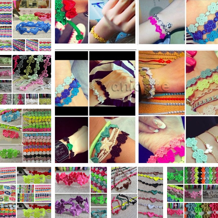 Fashion Charm Bracelets women Lace Bracelet Jewelry Mens flowers Handmade Friendship Bracelets 0277
Fashion Charm Bracelets women Lace Bracelet Jewelry Mens flowers Handmade Friendship Bracelets 0277