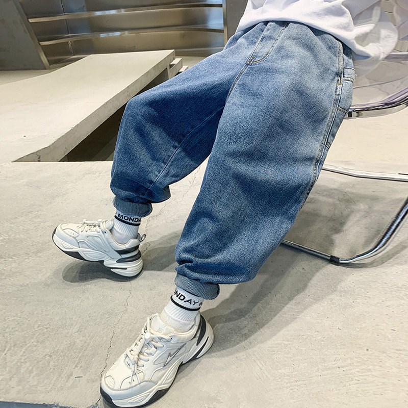 Jeans Boys' casual gradient jeans Spring autumn Dip dye denim pants Fashion children's loose Trousers Big boys' clothing 6 8 10 12 14 y