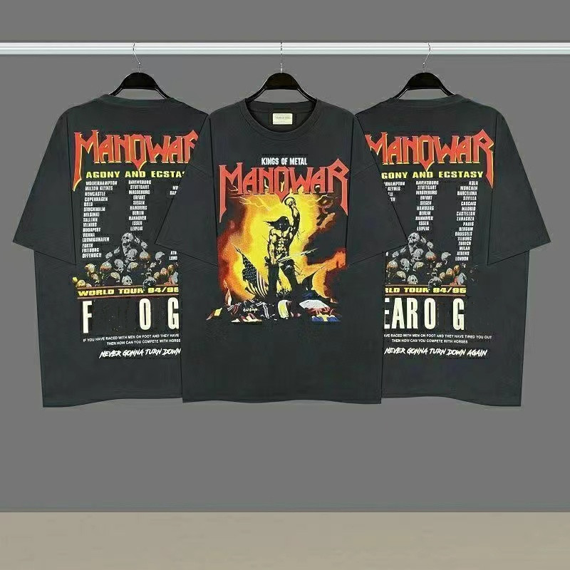 Designer FOG Muscle Male Singer Vintage T-shirts Fashion Band Skeleton High Quality Printed Short Sleeve Men's and Women's T-shirt Tees Size S-5XL, Black
Designer FOG Muscle Male Singer Vintage T-shirts Fashion Band Skeleton High Quality Printed Short Sleeve Men's and Women's T-shirt Tees Size S-5XL, Black