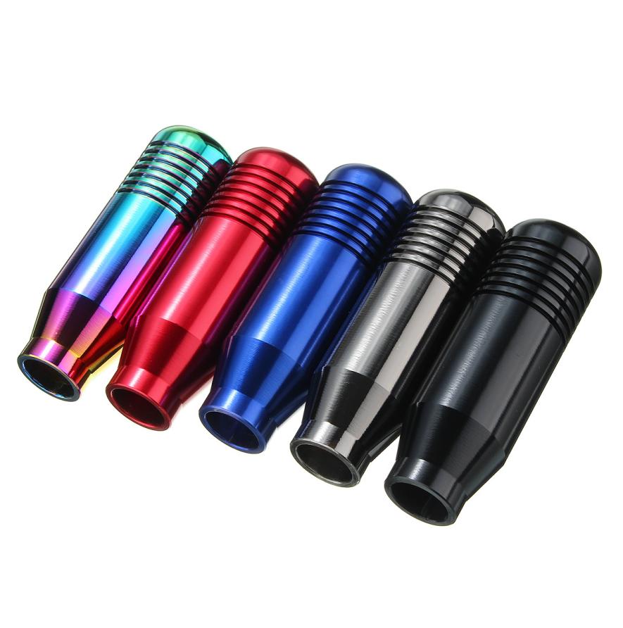 Universal 85MM NonSlip Gear Shift Knob Manual Transmission Aluminum knurled Shifter Lever Knob