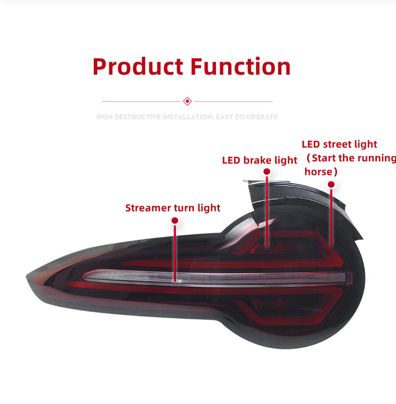 Car Tuning Taillight Modified For Mazda MX5 20 15-20 22 Taillights LED DRL Running Lights Fog Lights Rear Parking Lamp