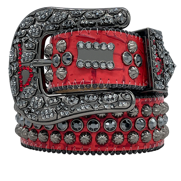 With Red b Bb simon belt of needle full rhinestone black red belts for men womens waistbands, Customize
With Red b Bb simon belt of needle full rhinestone black red belts for men womens waistbands, Customize